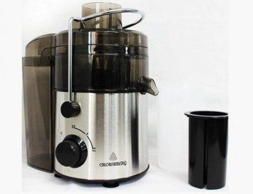 Соковижималка електрична з нержавіючої сталі Crownberg CB-3402 600W