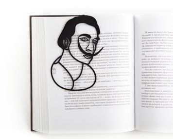 Закладка для книг &laquo;Сальвадор Дали&raquo;, Чорний