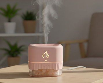Увлажнитель воздуха с камнями Aroma Diffuser UV-3, Розовый