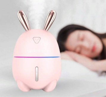 Увлажнитель воздуха с подсветкой зайчик Humidifier, Pink