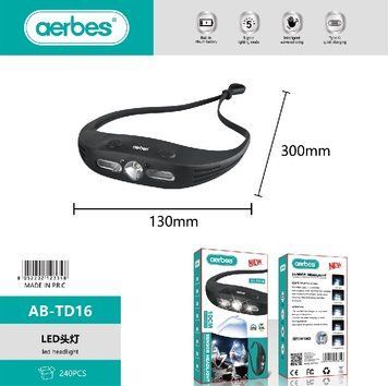Налобний ліхтарик Aerbes 10см