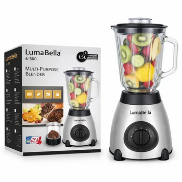 Стационарный блендер 2в1 с кофемолкой LumaBella LB-53023, чаша 1,5л