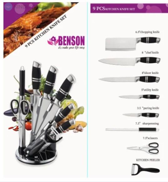 Набор ножей Benson BN-402 - Нержавеющая сталь