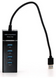 Хаб розгалужувач на 4 USB 3,0 з LED-підсвічуванням P-303 USB Hub для комп'ютера