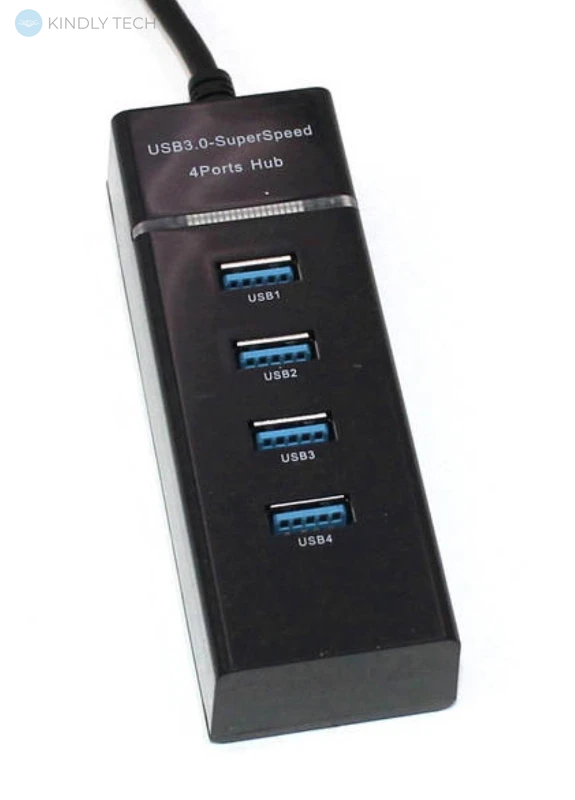 Хаб разветвитель на 4 USB 3,0 с LED-подсветкой P-303 USB Hub для компьютера
