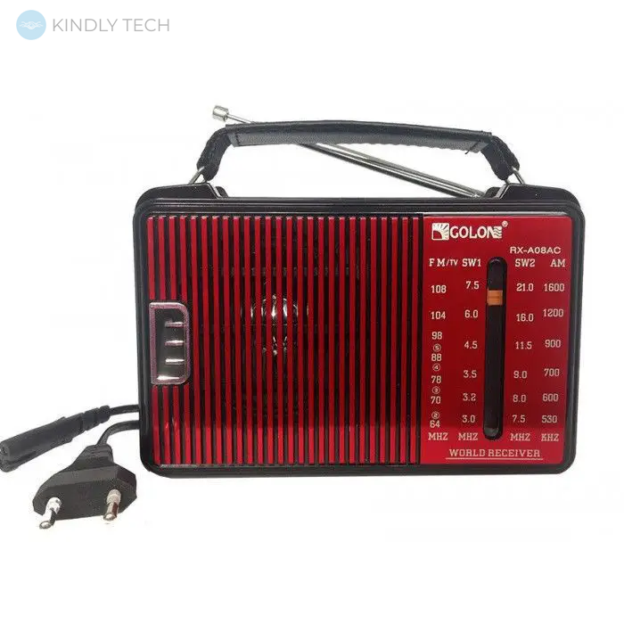 Радіоприймач радіо на батарейках Golon RX-A08AC