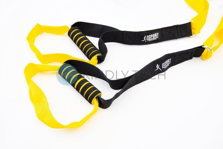 Тренувальні петлі TRX для кроссфіту та функціонального тренінгу Strap Training, Чорно-жовтий