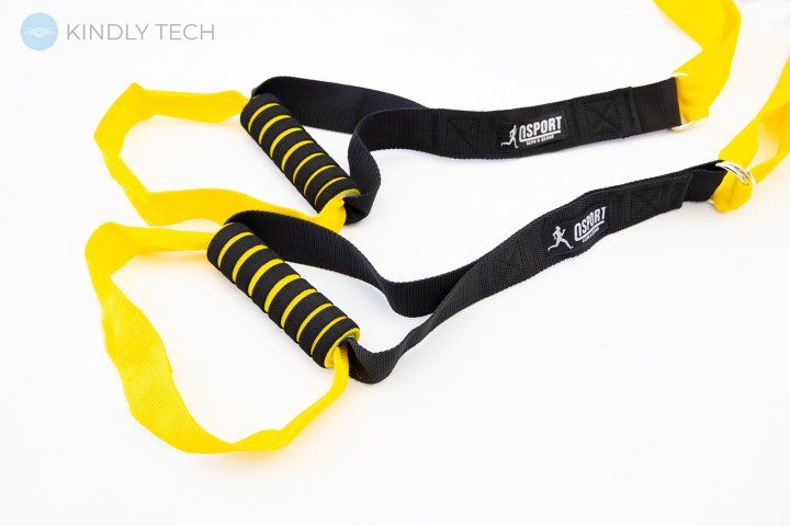 Тренувальні петлі TRX для кроссфіту та функціонального тренінгу Strap Training, Чорно-жовтий