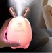 Зволожувач повітря з підсвічуванням зайчик Humidifier, Pink