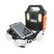 Универсальный портативный переносной фонарь с солнечной панелью RT903BT+Solar, 1 режим+сигнал SOS, Радио+ Bluetooth колонка Павербанк