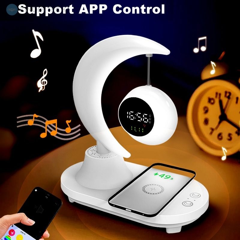 Бездротова лампа-зарядний пристрій Bluetooth Moon Audio TB-35SLIWBT