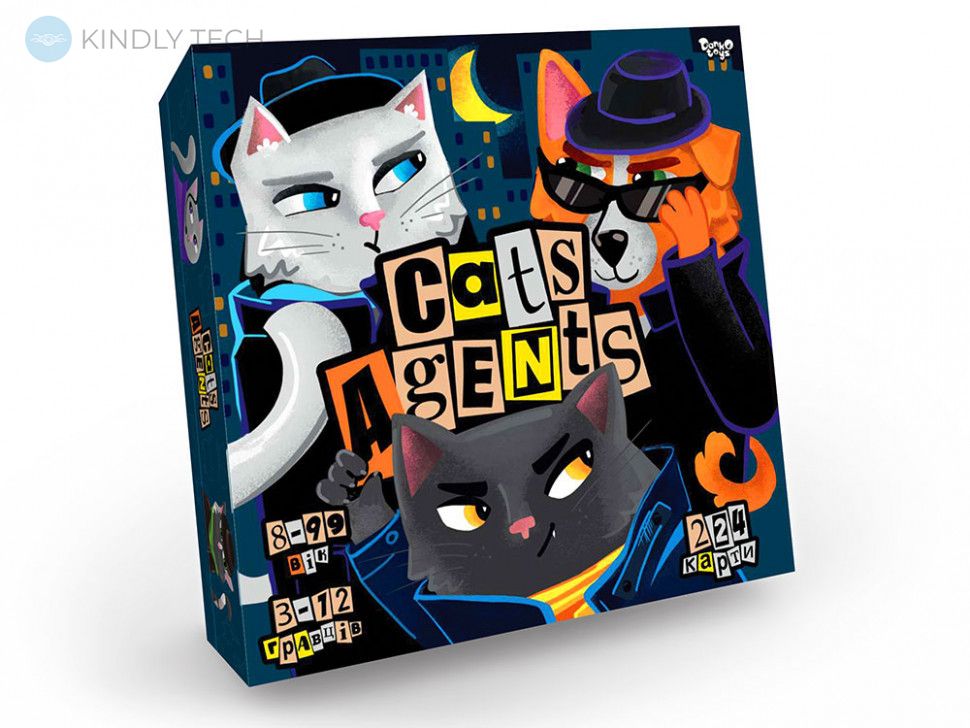 Развлекательная настольная игра "CATS AGENTS"