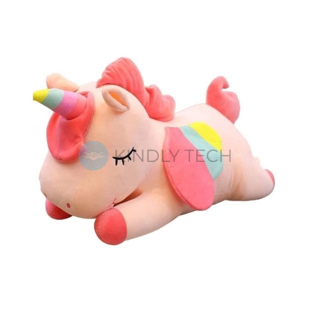 М'яка дитяча іграшка-подушка у вигляді сплячого Єдинорога, 100 см