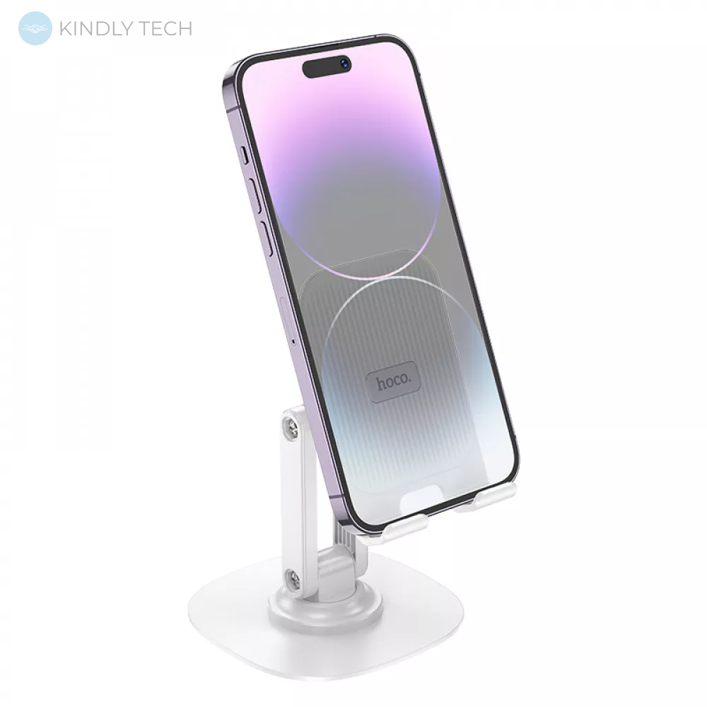 Тримач для телефону Holder — Hoco HD6 Winner dual-axis rotating — white