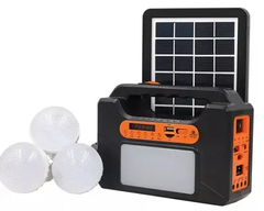 Фонарь PowerBank EP-393BT радио/блютуз с солнечной панелью мощность 9V 3W+лампочки