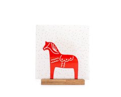 Салфетница «Лошадка Дала» (красная), Красный