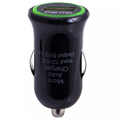 Автомобільний зарядний пристрій Car Charger | 2.1A | 1U | 4 in 1 Cable (1m) — Parmp (UCP-05M) Black