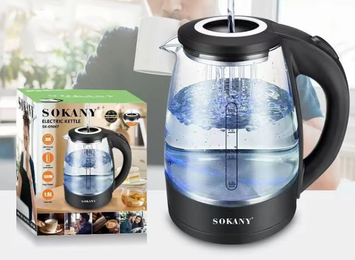 Електрочайник SOKANY SK-09067, 1500 Вт, 1.8 літра