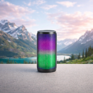 Стильная портативная Bluetooth-колонка с RGB-подсветкой