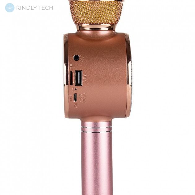 Беспроводной караоке-микрофон Wster WS-669 со встроенным динамиком Rose