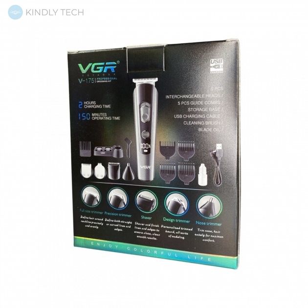 Набор для стрижки волос VGR V-175 (10 предметов)