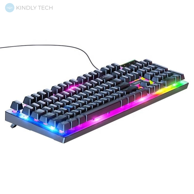 Ігрова провідна клавіатура з мишкою Gaming Combo HOCO GM18 з RGB підсвічуванням