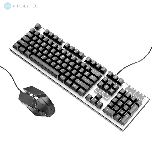 Игровая проводная клавиатура с мышкой Gaming Combo HOCO GM18 с RGB подсветкой