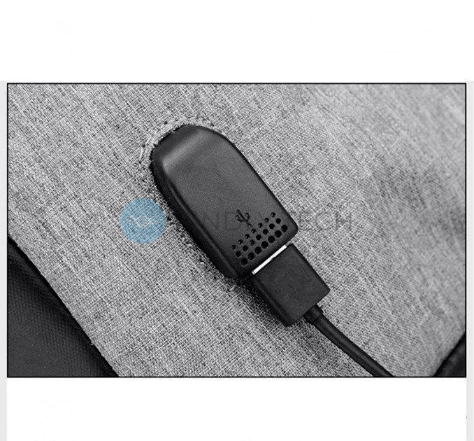 Розумний рюкзак антикрадіжка Bobby з Usb зарядкою сірий на 15 дюймів