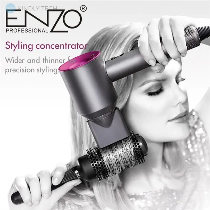Фен для сушки волос с турборежумом и ионизацией ENZO DY-888
