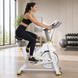 Профессиональный велотренажер Q3 Spin Bike 6 кг с магнитной погрузочной системой белый.