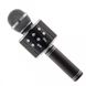 Бездротовий портативний вокальний караоке-мікрофон Bluetooth WS-858 black