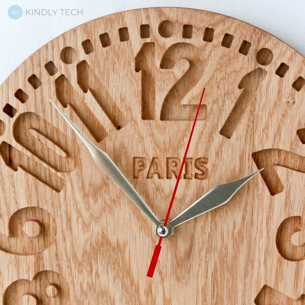 Настінні ретро годинник «Париж»., Коричневий
