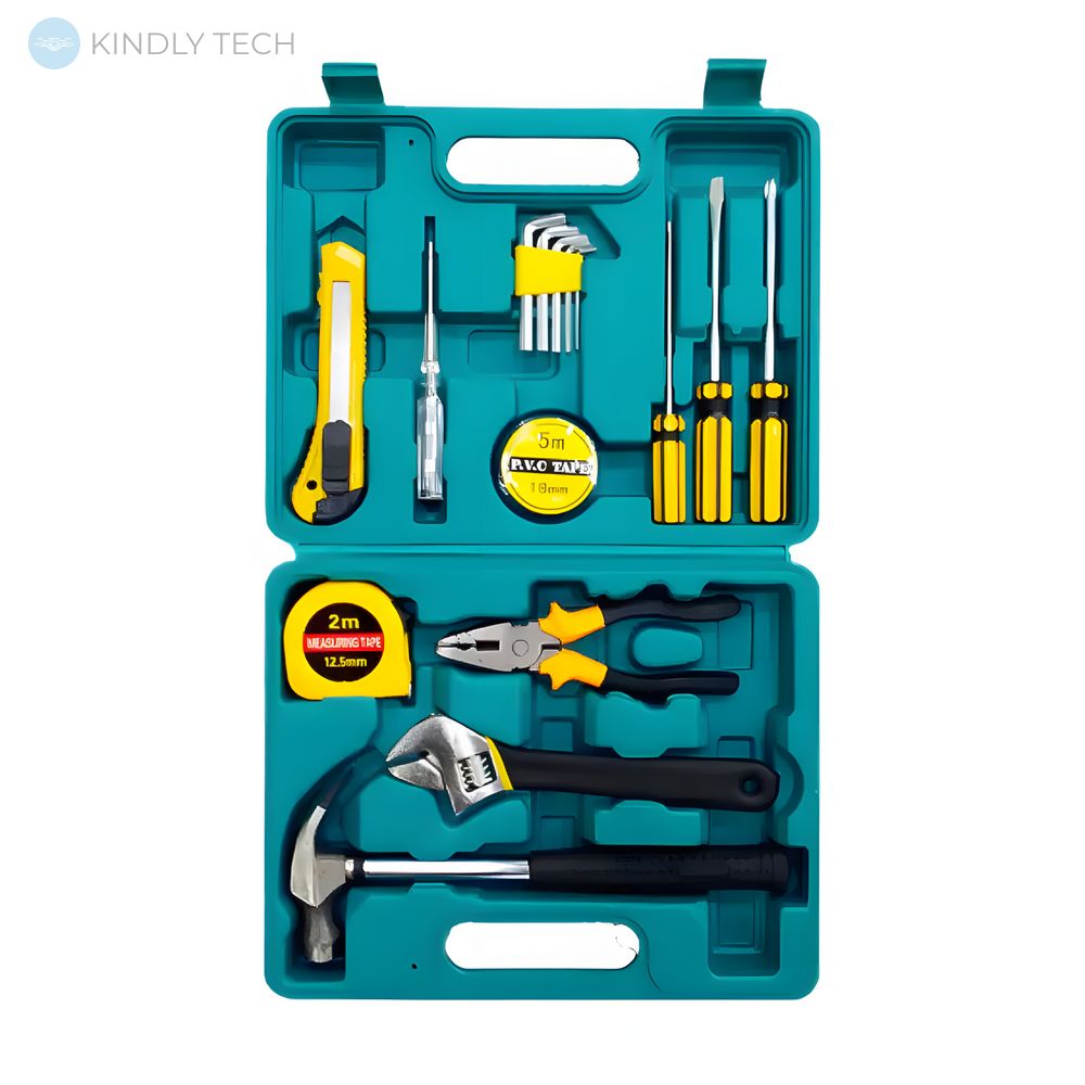 Универсальный набор инструментов для ремонта (16 предметов) в чемодане 16a