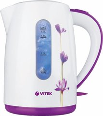 Электрочайник VITEK VT-7011, Белый с фиолетовым