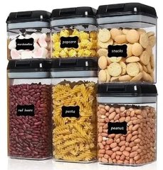 Набор контейнеров для хранения еды, сыпучих и круп FOOD Storage Container Set 6 емкостей