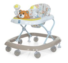 Детские ходунки Bambi M 3656-S силиконовые колеса, мишки, бежевые