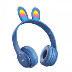 Накладні бездротові навушники з вушками Bluetooth — UK-B12 — Dark Blue