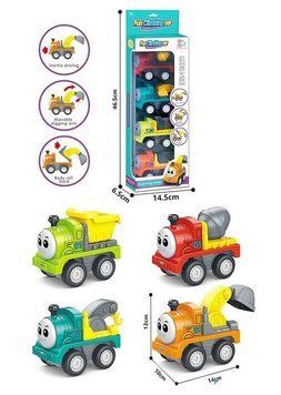 Набір інерційних паровозів fun climbing car 4 в 1