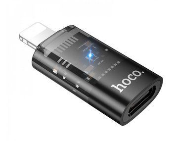 Адаптер Lightning на USB-C для быстрой зарядки и синхронизации - Hoco UA36A - Black