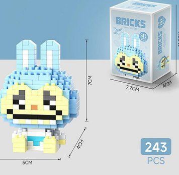Конструктор BRICKS &laquo;Лабубу LABUBU&raquo; Блакитний