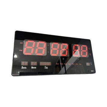 Електронний світлодіодний настільний годинник 4622 red