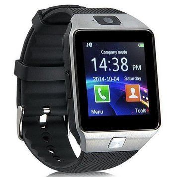 Розумний наручний смарт годинник Smart Watch DZ09 з камерою, Silver