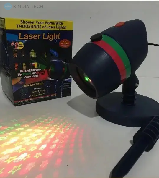 Лазерна установка проектор для прикраси будинку та вулиці Laser Light + Сasset 8003