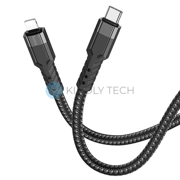Кабель для зарядки телефонов Type-C to Lightning 1,2 m HOCO U110 3A 20W