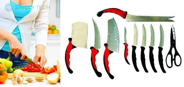 Набір кухонних ножів 10 предметів Contour Pro Knives