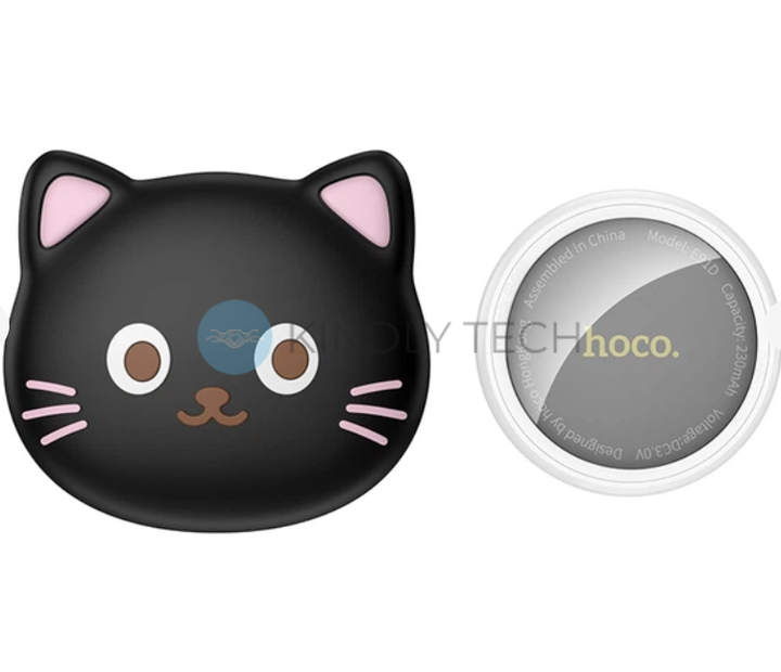 Практичний Bluetooth-трекер HOCO E91 Tiger, 4 шт., Apple Find My, до 12 місяців,Чорний