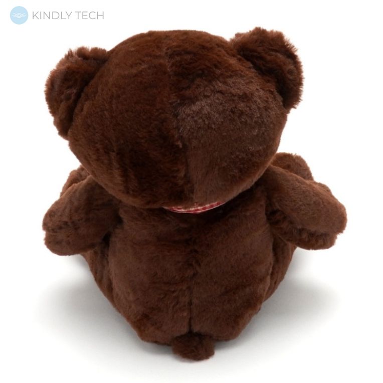 Мягкая игрушка плюшевый Мишка коричневого цвета, длиной 30 см.