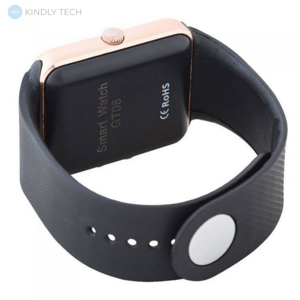 Розумний наручний смарт годинник Smart Watch GT08 з камерою, Golden