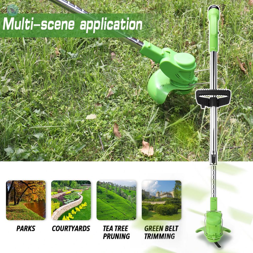 Газонокосилка-тример для покоса травы с двумя аккумуляторами GZ-01