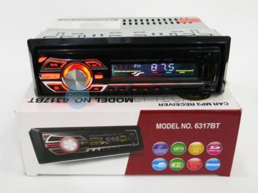 Автомагнітола 1DIN MP3 6317BT RGB/Bluetooth